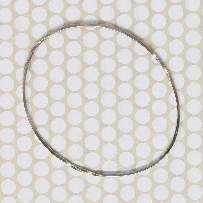 The Endless Twist Oval Bangle in Sterling from Allie B.