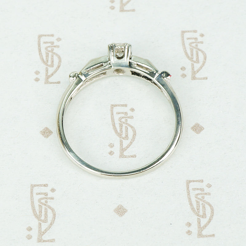 Wonderfully Unique White Gold Diamond Engagement Ring