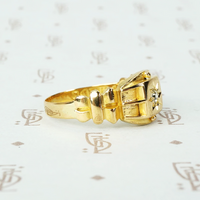 English Star Set Diamond Band