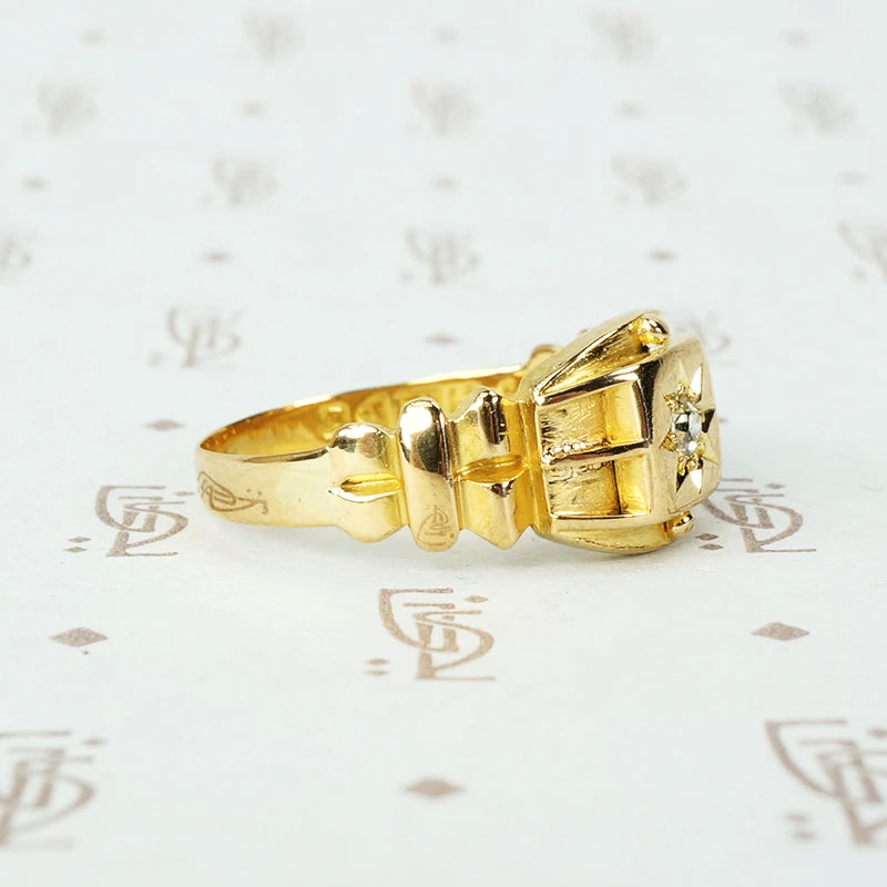 English Star Set Diamond Band