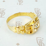 English Star Set Diamond Band