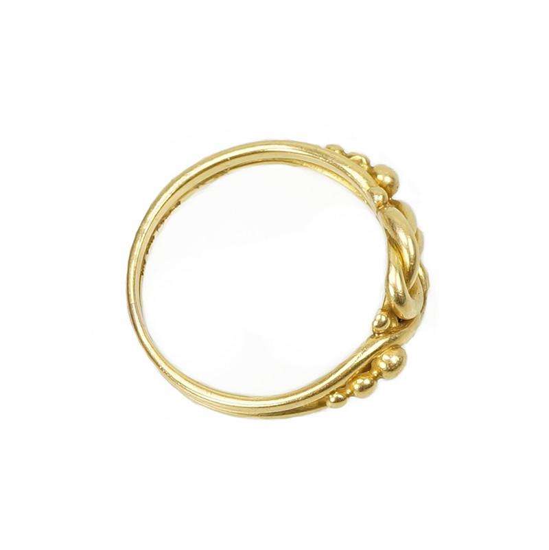 English Victorian Knot Ring in 18k