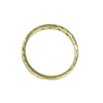 Sweetly Engraved 18k Yellow Gold Diamond Band from the 1920's - Gem Set Love