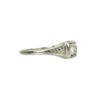 1920's White Gold and Diamond Ring