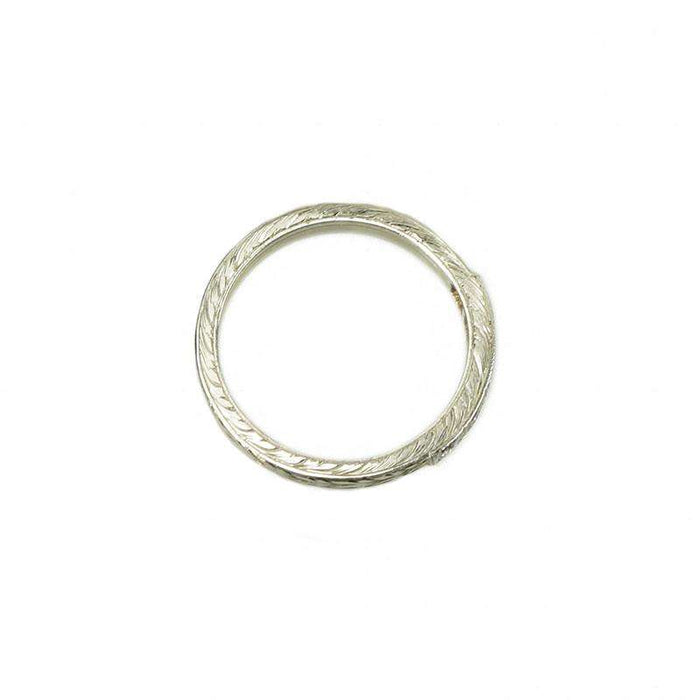 Vintage Hand Engraved Diamond Band