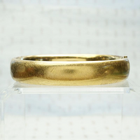 Vintage Engraved Gold Filled Bangle, back view.