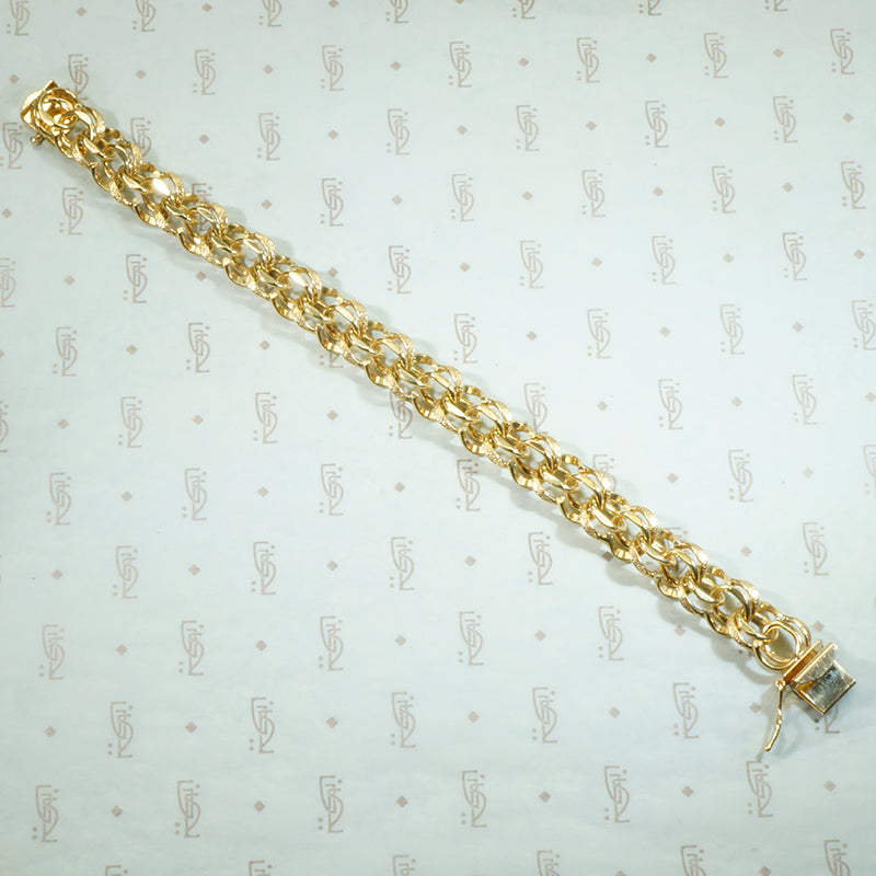 Fabulous 1950's Chunky Gold Bracelet