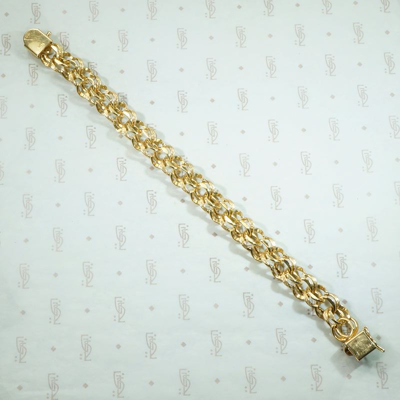 Fabulous 1950's Chunky Gold Bracelet