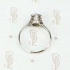 Beautifully Engraved Edwardian Platinum Solitaire