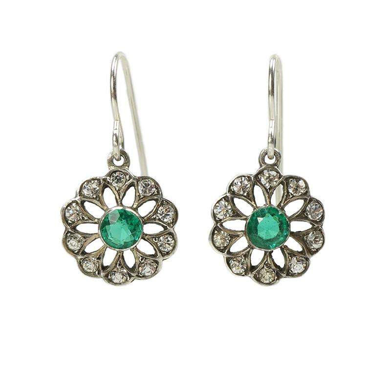 Delicate Edwardian Paste Earrings