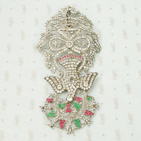French Hallmarked Silver Large St. Esprit Pendant