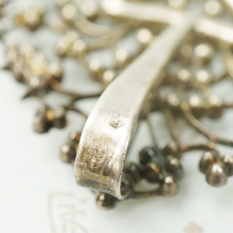 French Hallmarked Silver Large St. Esprit Pendant
