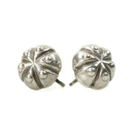 Signed Spratling Silver earrings in the shape of flower pods c 1940's