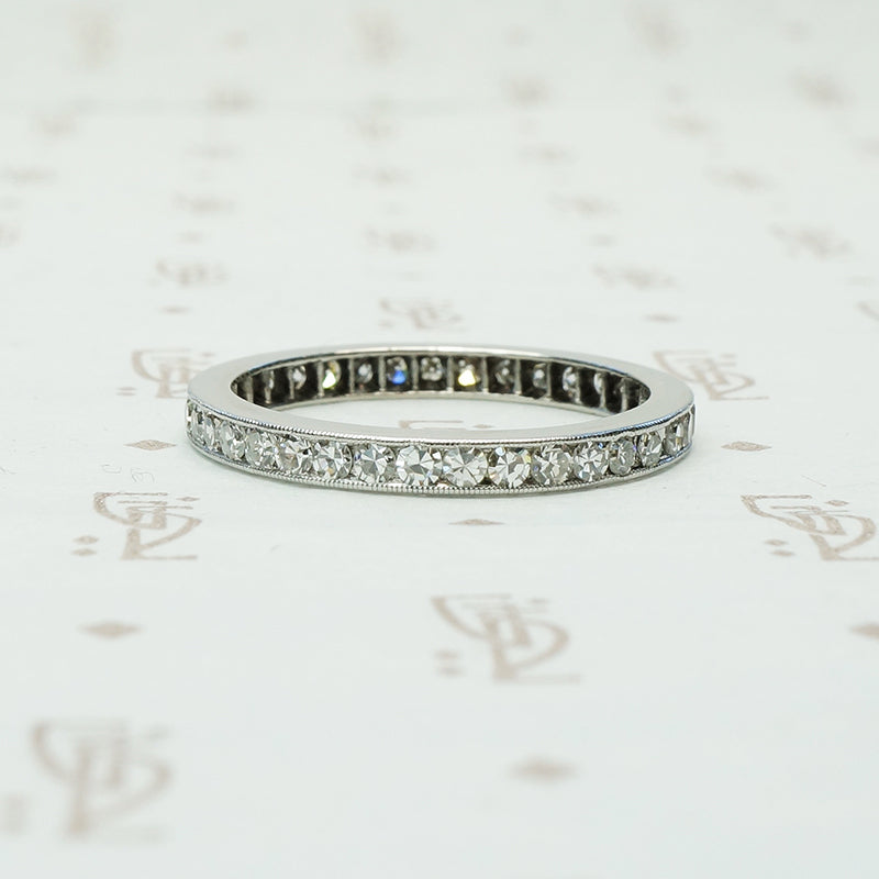 platinum and diamond eternity band 1 total carat circa 1950 size 7.5