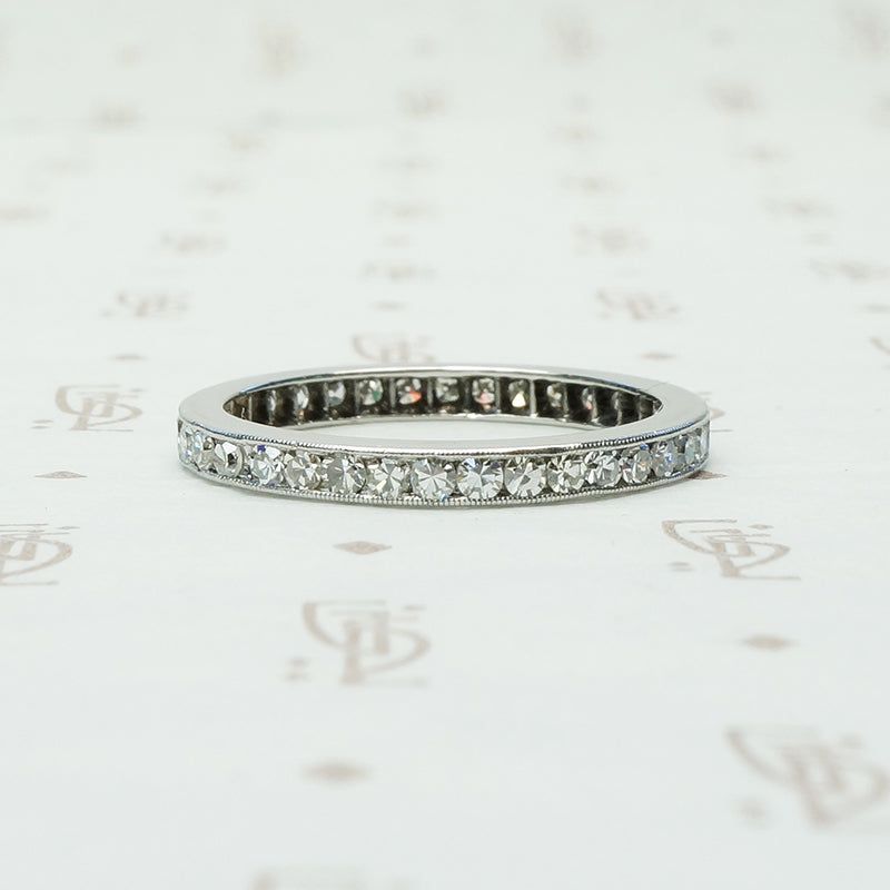 Simply Elegant Platinum and Diamond Eternity Band