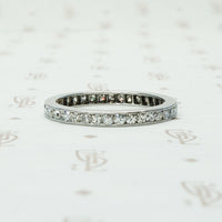 Simply Elegant Platinum and Diamond Eternity Band