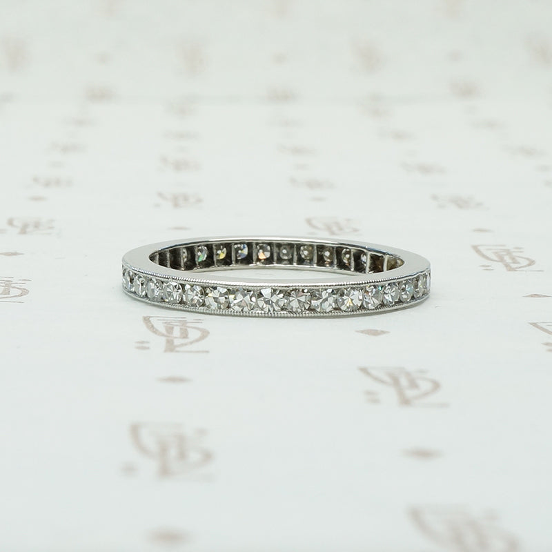 Simply Elegant Platinum and Diamond Eternity Band