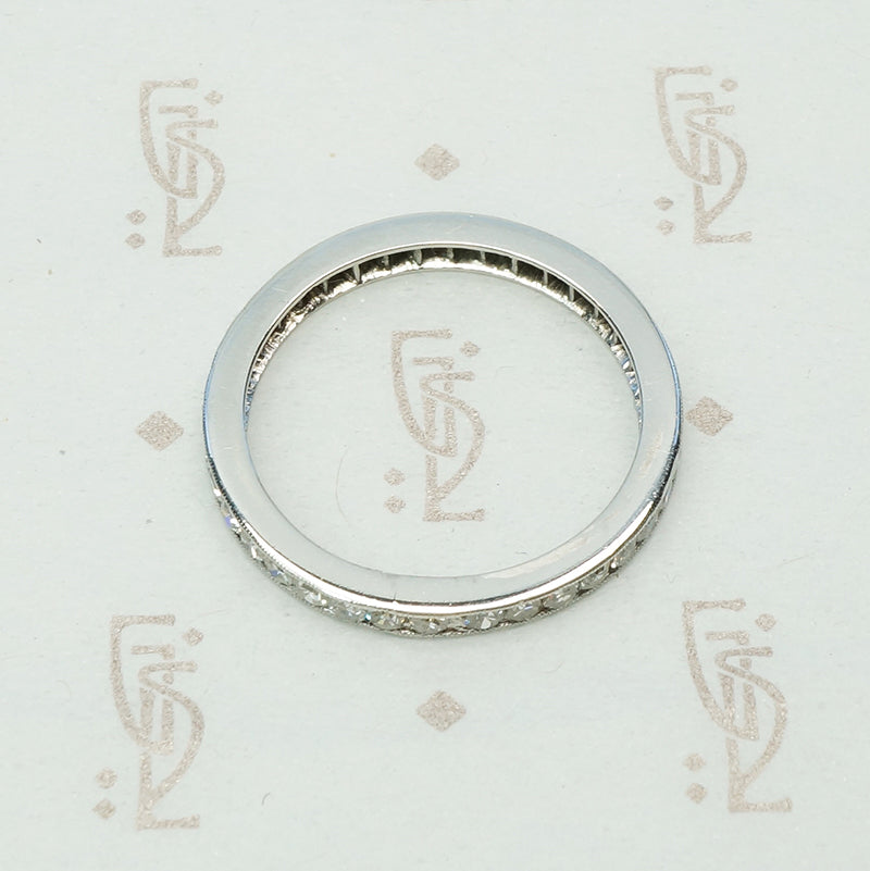 Simply Elegant Platinum and Diamond Eternity Band