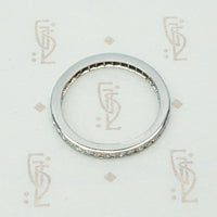 Simply Elegant Platinum and Diamond Eternity Band
