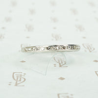 platinum eternity diamond band dated 8-22-36