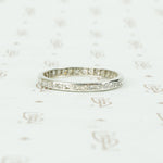 Vintage 1930's Platinum and Diamond Eternity Band