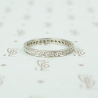 1920's platinum diamond eternity band