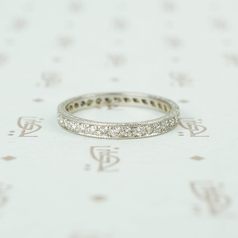 1920's platinum diamond eternity band