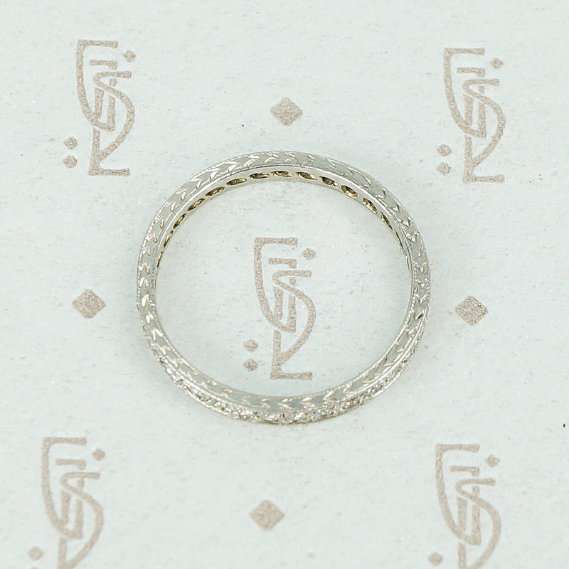 1920's platinum diamond eternity band