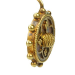 Etruscan Revival 22k Gold Earrings