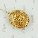 Exquisite Cannetille Locket in 22k Gold