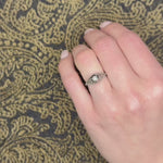 Detailed Filigree White Gold Diamond Ring