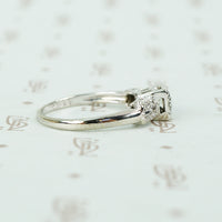 The Perfect 1940's White Gold Engagement Ring