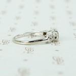 The Perfect 1940's White Gold Engagement Ring