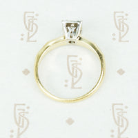 Vintage 2 tone Gold and Diamond Engagement Ring