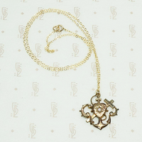 Faith Hope & Charity Victorian Gold Filled Necklace
