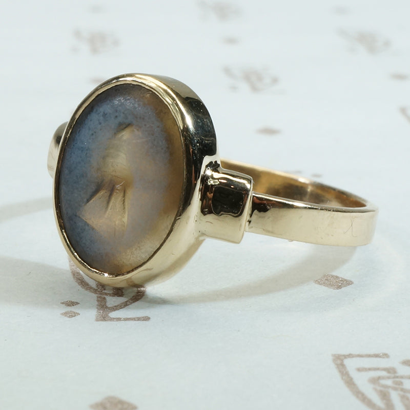 An Ancient Intaglio Ring The Falcon