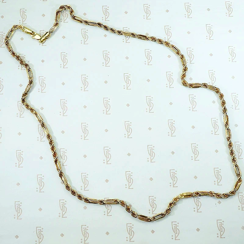14k fancy twisted rope chain