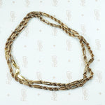 Vintage Fancy 14k Gold Rope Chain