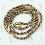 Vintage Fancy 14k Gold Rope Chain