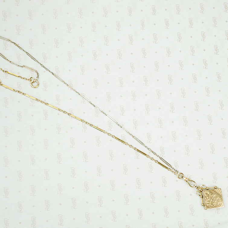 Fancy Long Chain with Swivel Hook and Locket