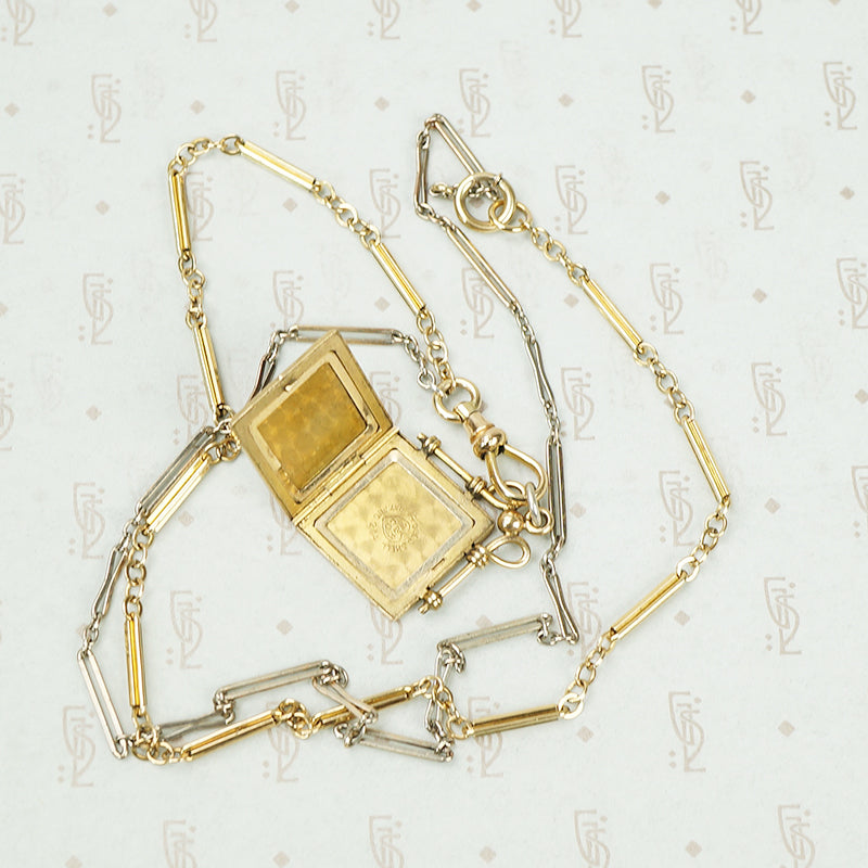 Fancy Long Chain with Swivel Hook and Locket