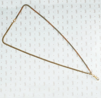 flattened curb chain 14k platinum yellow rose gold necklace