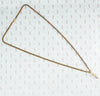 flattened curb chain 14k platinum yellow rose gold necklace