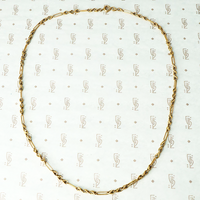 Victorian Paper Clip and Twisted Link 9ct Chain