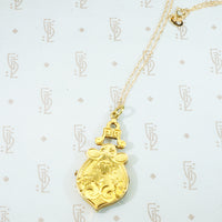 Language of Flowers Antique 15k Locket