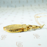 Language of Flowers Antique 15k Locket