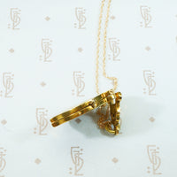 Language of Flowers Antique 15k Locket