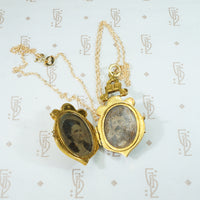 Language of Flowers Antique 15k Locket