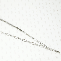 The Fancy Silver Big Link Hook Chain