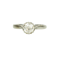Fancy Vintage Solitaire Engagement Ring